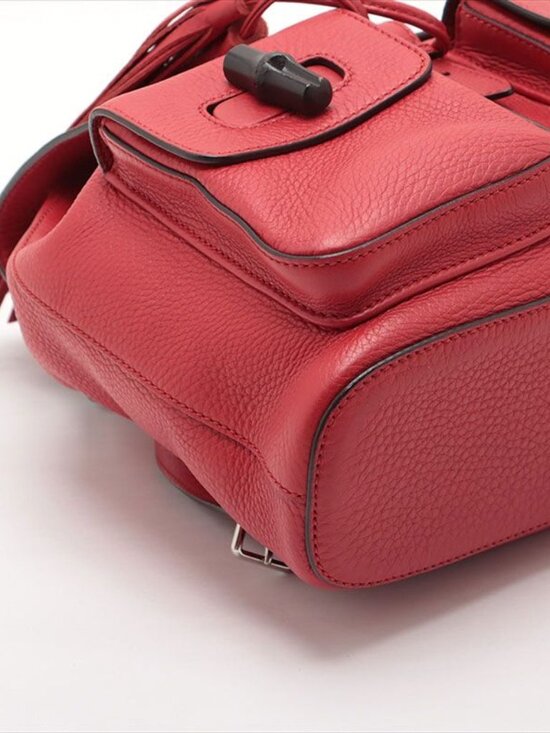 Gucci Backpack Bamboo Leather